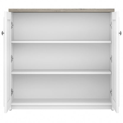 Fairview Storage Cabinet with Doors and Shelves by Bush Furniture - 31.73L x 12.76W x 30.71H