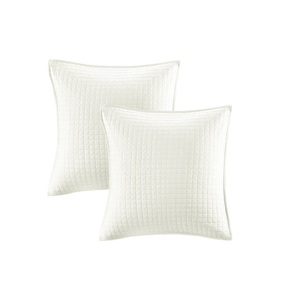 Intelligent Design Maize Cotton Jacquard Duvet Cover Set with Euro Shams and Throw Pillows