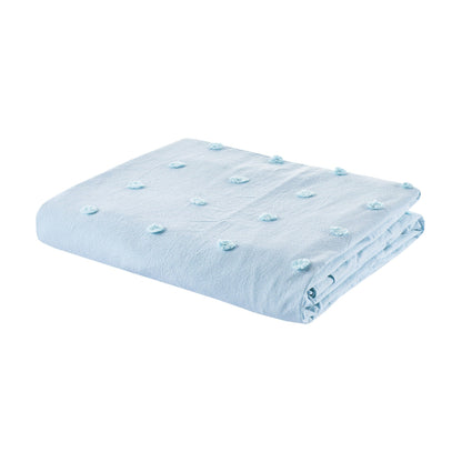 Intelligent Design Maize Cotton Jacquard Duvet Cover Set with Euro Shams and Throw Pillows