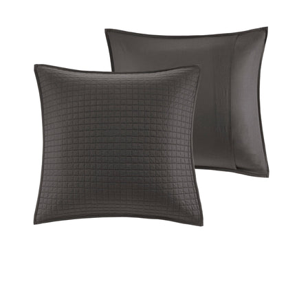 Intelligent Design Maize Cotton Jacquard Duvet Cover Set with Euro Shams and Throw Pillows