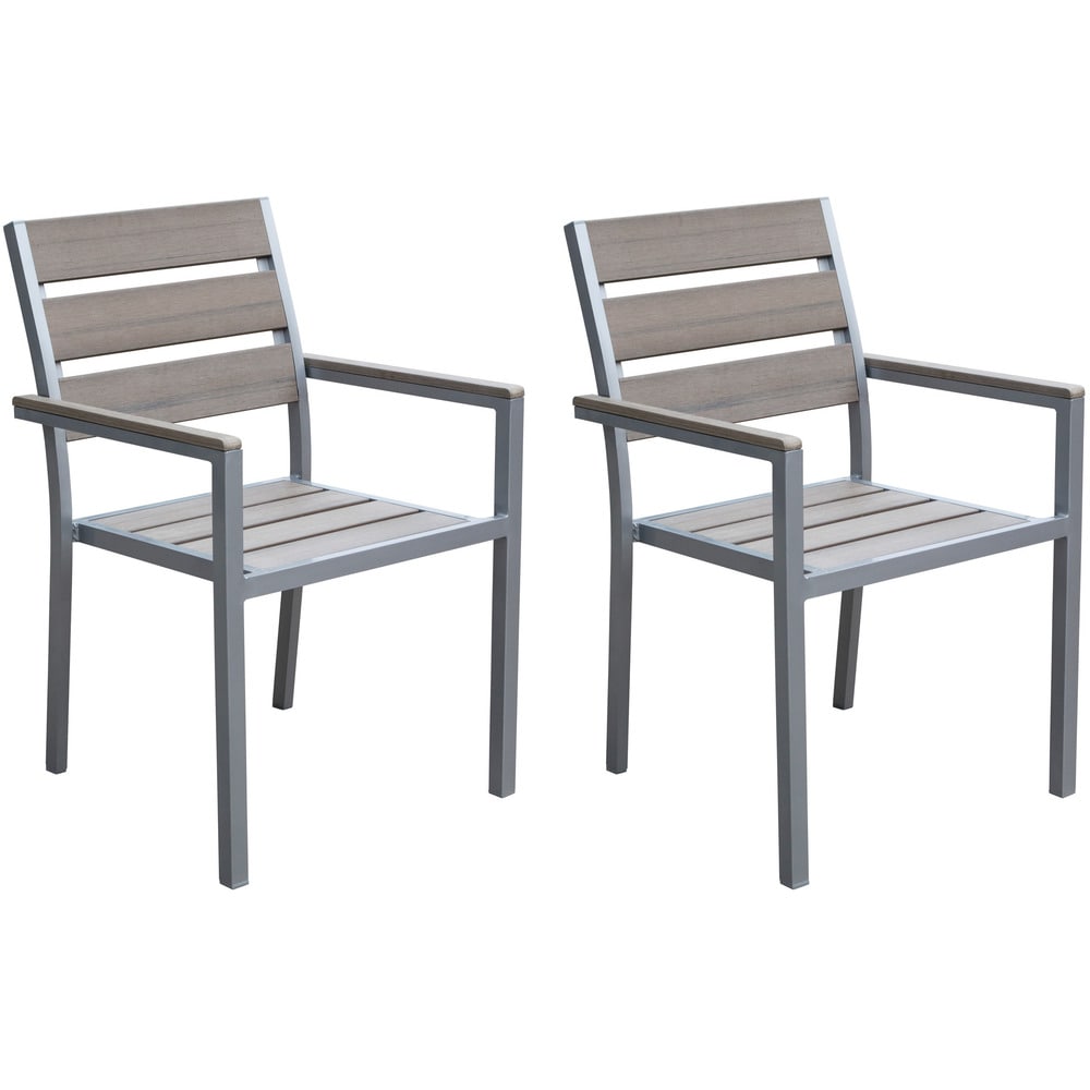 Tumaco Sun-bleached Grey 7-piece Outdoor Dining Set by Havenside Home