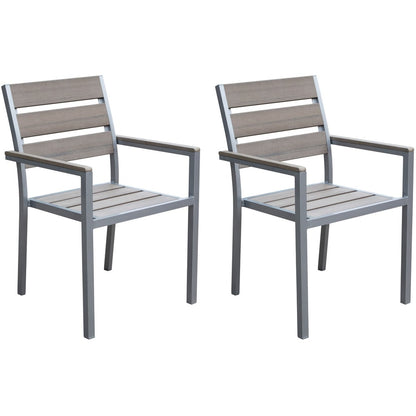 Tumaco Sun-bleached Grey 7-piece Outdoor Dining Set by Havenside Home
