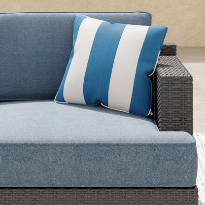Corvus Ancud 5-piece Wicker Patio Conversation Set with Sunbrella Cushion & Sunbrella Pillows