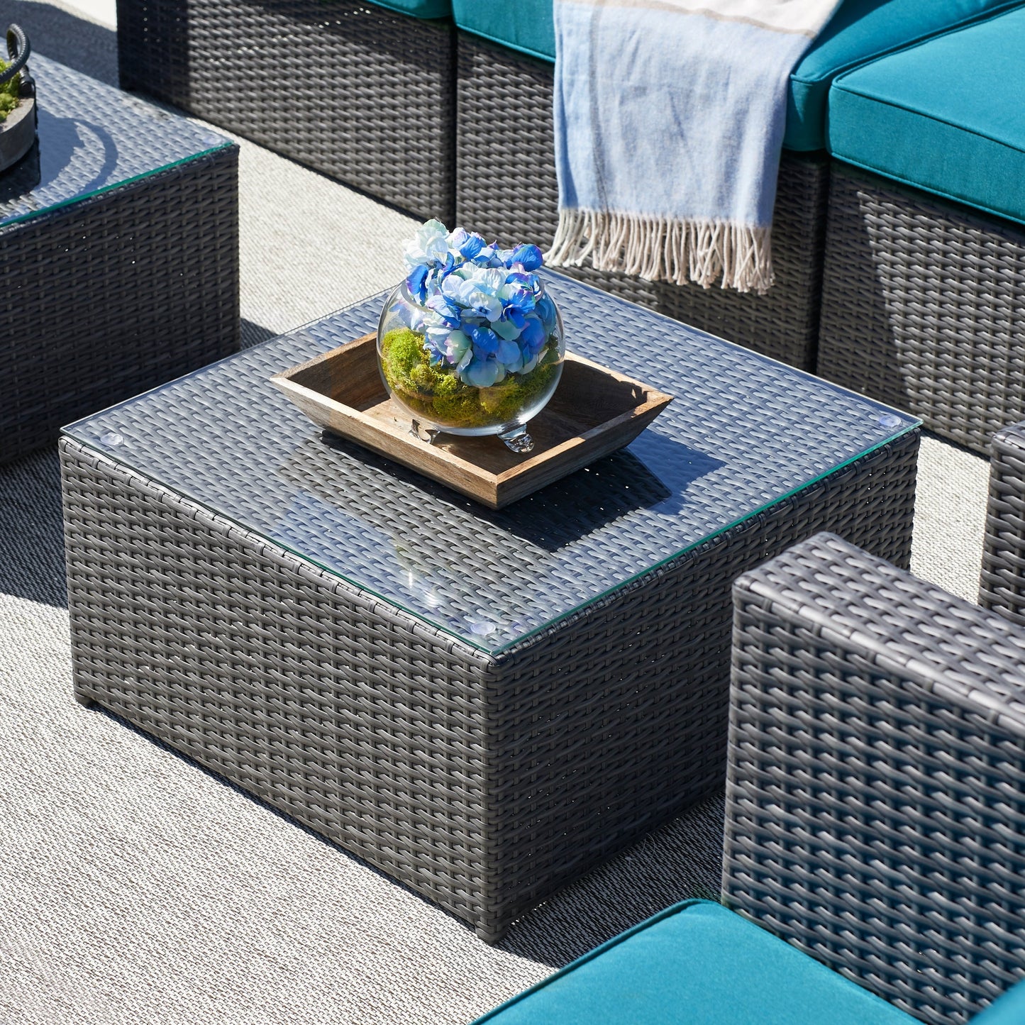 Corvus Trey 12-piece Sectional Wicker Patio Sofa Set