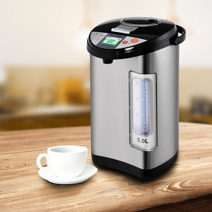 Costway 5-Liter LCD Water Boiler and Warmer Electric Hot Pot Kettle - 9''X12''X16''