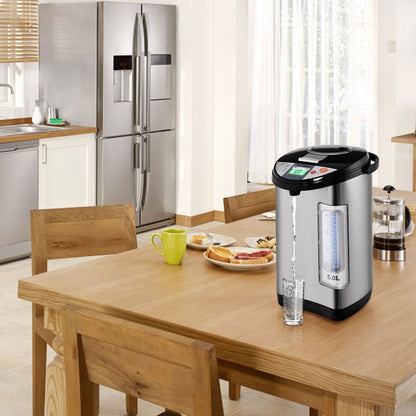 Costway 5-Liter LCD Water Boiler and Warmer Electric Hot Pot Kettle - 9''X12''X16''
