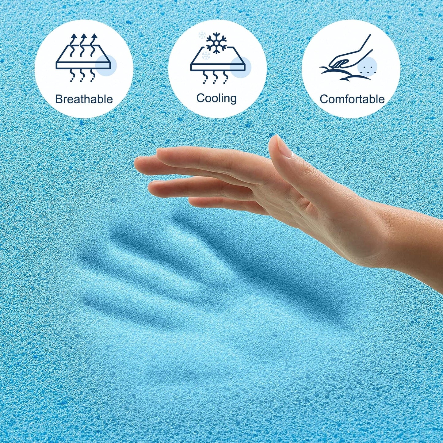 Stiku 10 Size Medium Plush Mattress Gel Memory Foam Bed-in-a-Box,Low Motion Transper