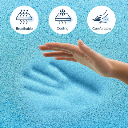 Stiku 10 Size Medium Plush Mattress Gel Memory Foam Bed-in-a-Box,Low Motion Transper