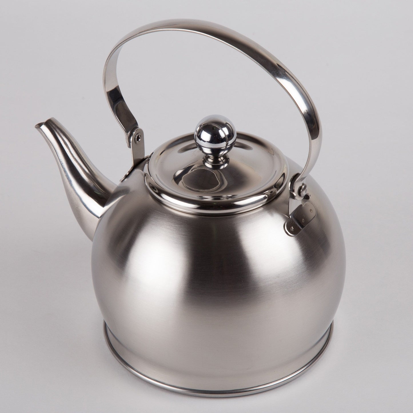 Creative Home Royal-Tea 1.0 Quart Stainless Steel Tea Kettle with with Removable Infuser Basket and Folding Handle