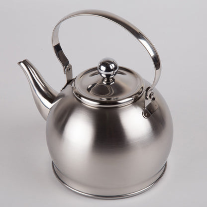 Creative Home Royal-Tea 1.0 Quart Stainless Steel Tea Kettle with with Removable Infuser Basket and Folding Handle