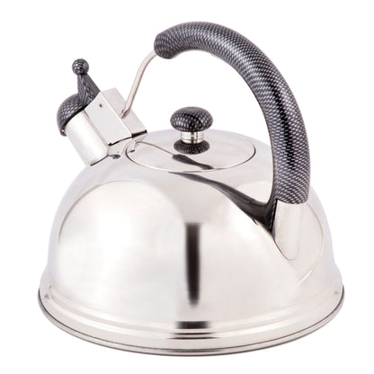 Creative Home Cobra 2.7 Quart Stainless Steel Whistling Tea Kettle with Aluminum Capsulated Bottom