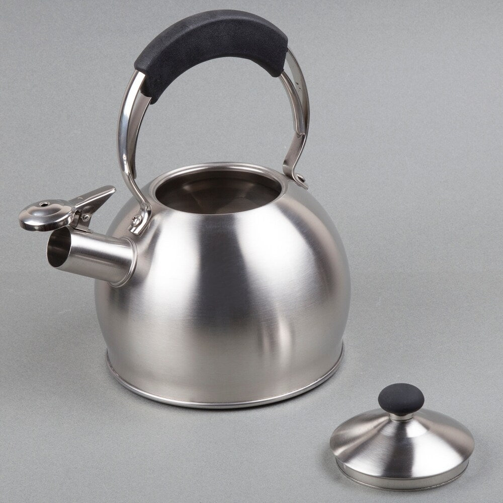 Creative Home Galaxy 2.6 Qt Stainless Steel Whistling Tea Kettle with Aluminum Capsulated Bottom