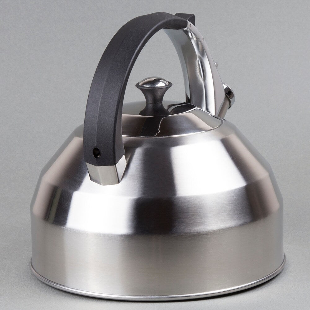 Creative Home Panorama 3.7 Quart Stainless Steel Whistling Tea Kettle with Aluminum Capsulated Bottom
