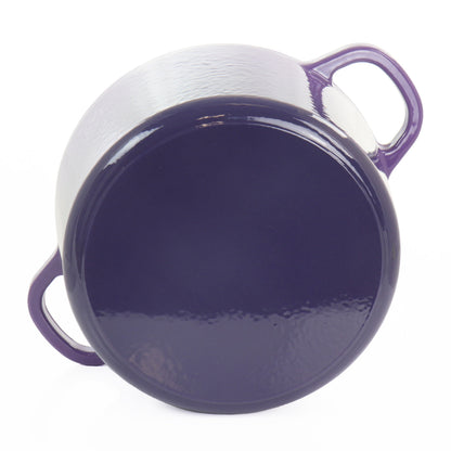 Crock-Pot Artisan 2 Piece 5 Quart Enameled Cast Iron Dutch Oven with Lid in Lavender