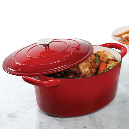 Crock Pot Artisan 7-Quart Oval Dutch Oven