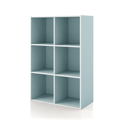 DH BASIC Modern Wood Customizable Stackable Storage Organizer - Cube Shelves, Drawer Cabinet, Bookcase with Doors by Denhour
