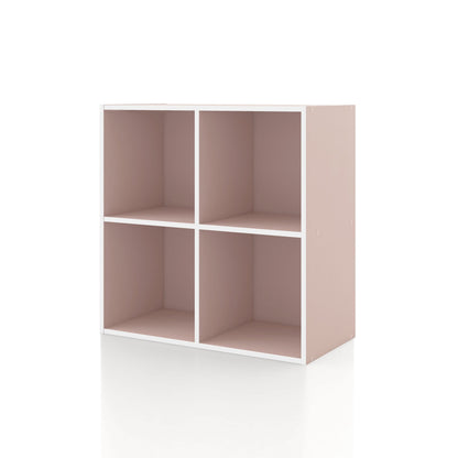 DH BASIC Modern Wood Customizable Stackable Storage Organizer - Cube Shelves, Drawer Cabinet, Bookcase with Doors by Denhour