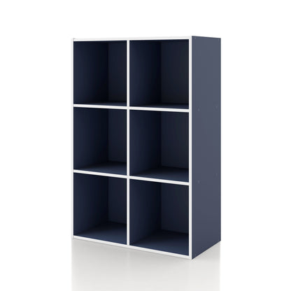 DH BASIC Modern Wood Customizable Stackable Storage Organizer - Cube Shelves, Drawer Cabinet, Bookcase with Doors by Denhour