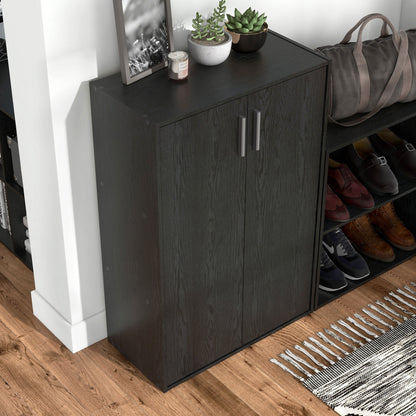 DH BASIC Modern Wood Customizable Stackable Storage Organizer - Cube Shelves, Drawer Cabinet, Bookcase with Doors by Denhour