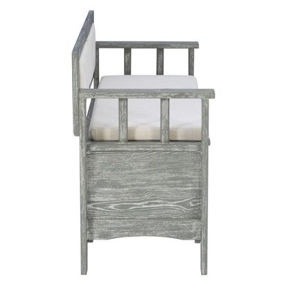 Dahlia Wood Flip Top Storage Entryway Bench