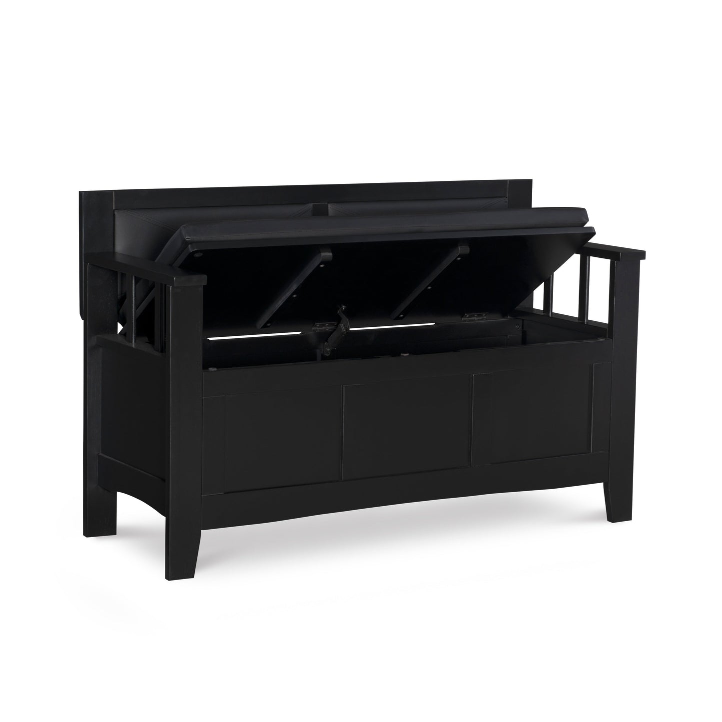 Dahlia Wood Flip Top Storage Entryway Bench