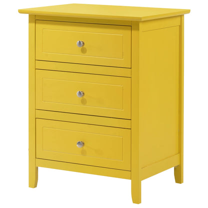 Daniel 3-drawer Transitional Wooden Nightstand