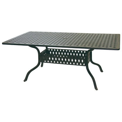 Darlee Ocean View Antique Bronze Cast Aluminum Rectangular 9-piece Dining Set