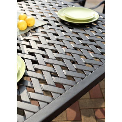 Darlee Ocean View Antique Bronze Cast Aluminum Rectangular 9-piece Dining Set