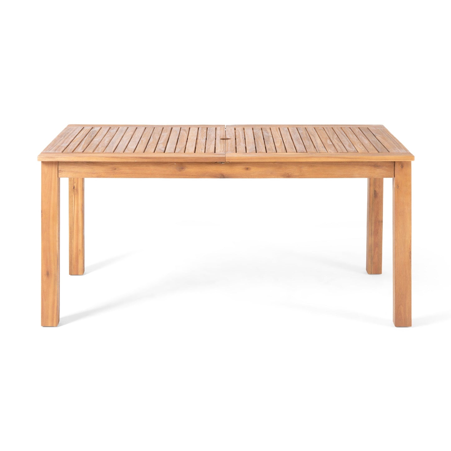 Davenport Outdoor 9 Piece Wood and Wicker Expandable Dining Set by Christopher Knight Home