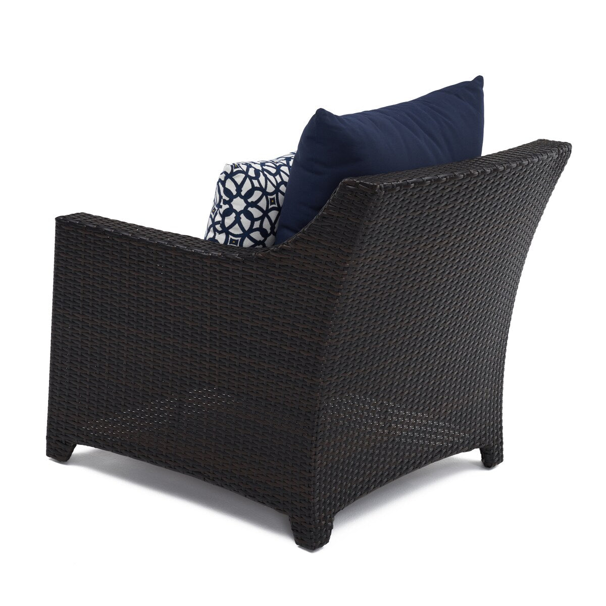 Deco 5 Piece Sunbrella Outdoor Patio Club Chair & Ottoman Set