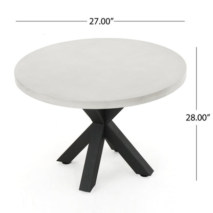 Delmar Outdoor 5 Piece Dining Set with Light Weight Concrete Table by Christopher Knight Home