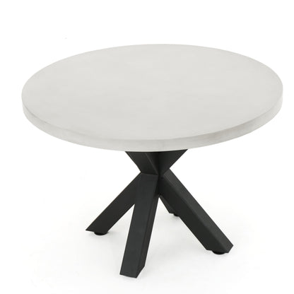 Delmar Outdoor 5 Piece Dining Set with Light Weight Concrete Table by Christopher Knight Home