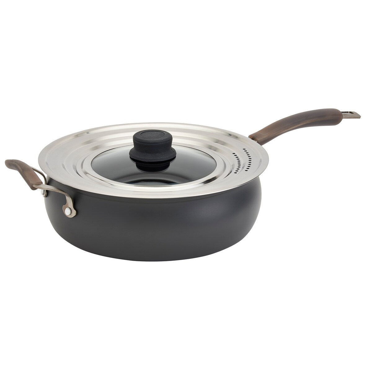 Denmark Tools for Cooks 12 Stainless Steel Glass Universal Lid Cover