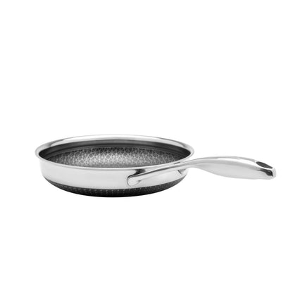 DiamondClad 7pc Hybrid Nonstick Stainless Steel Fry Pan Cookware Set