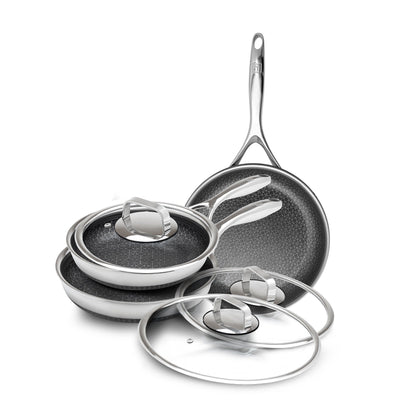 DiamondClad 6pc Hybrid Nonstick Frying Pan Cookware Set