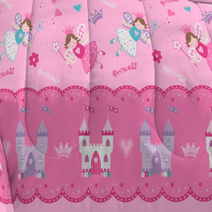 Dream Factory Butterfly Dots Pink 7-piece Bed in a Bag with Sheet Set