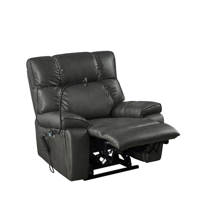 Dual Motor Power Lift Recliner Chair with Massage, Heated Lumbar, Side Pockets, Adjustable Phone Holder and Cup Holders