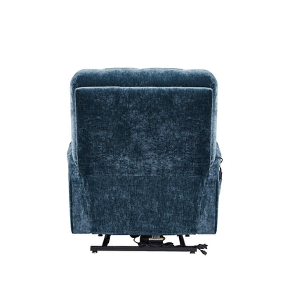 Dual OKIN Motor Power Lift Recliner Chair for Seniors with Heat & 8-Point Massage, Adjustable Backrest and Footrest