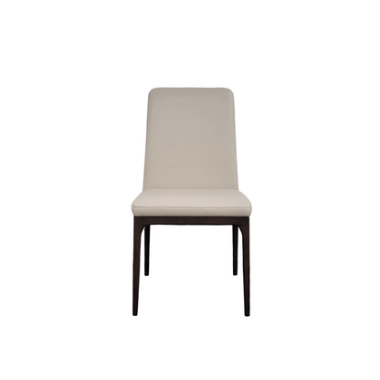 Chaise de salle à manger Nomad en cuir de blé et expresso