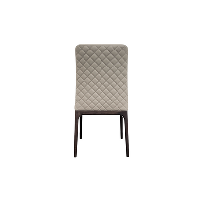 Chaise de salle à manger Nomad en cuir de blé et expresso