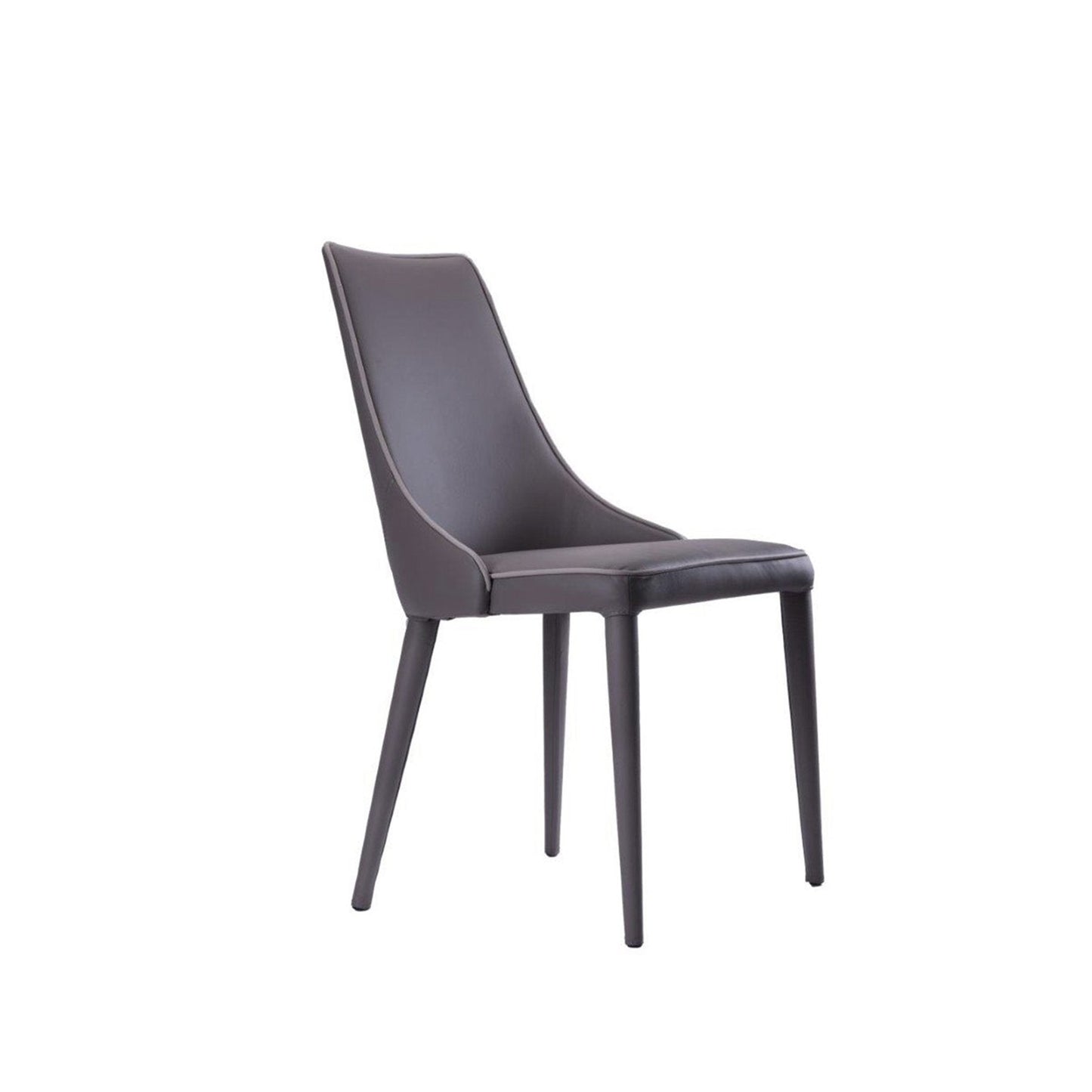 Chaise de salle à manger en cuir Donata