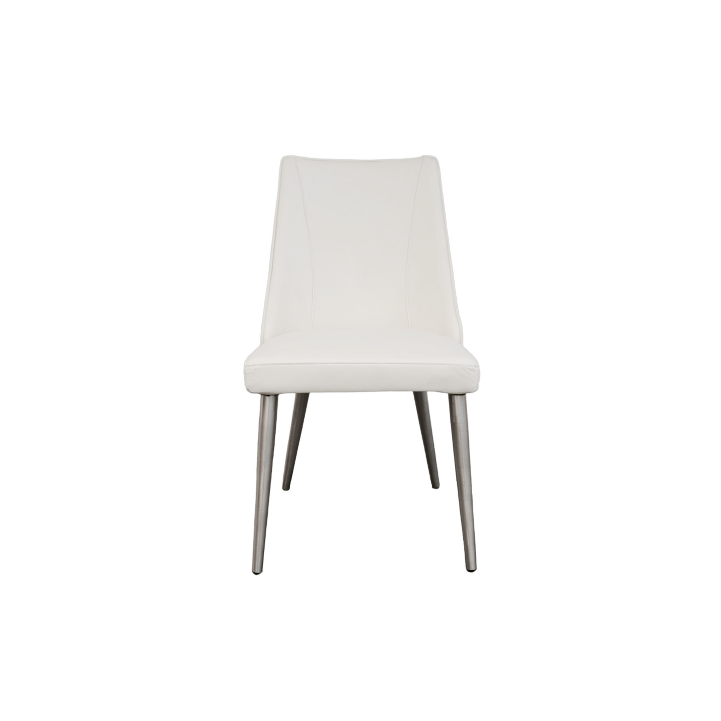 Chaise en cuir blanc Urbana
