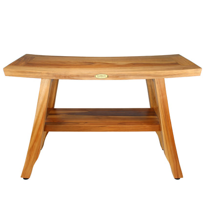 EcoDecors 28-Inch, Teak Shower Bench, Wooden Bench, Bathroom Bench, Teak Bench Bathroom, Teak Shower Stool, Teak Shower Seat