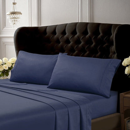 Egyptian Cotton 500 Thread Count Extra Deep Pocket Solid Bed Sheet Set