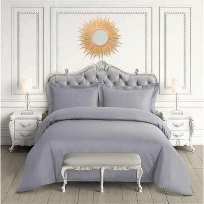 Egyptian Cotton Sateen 600 Thread Count Oversized Duvet Cover Set