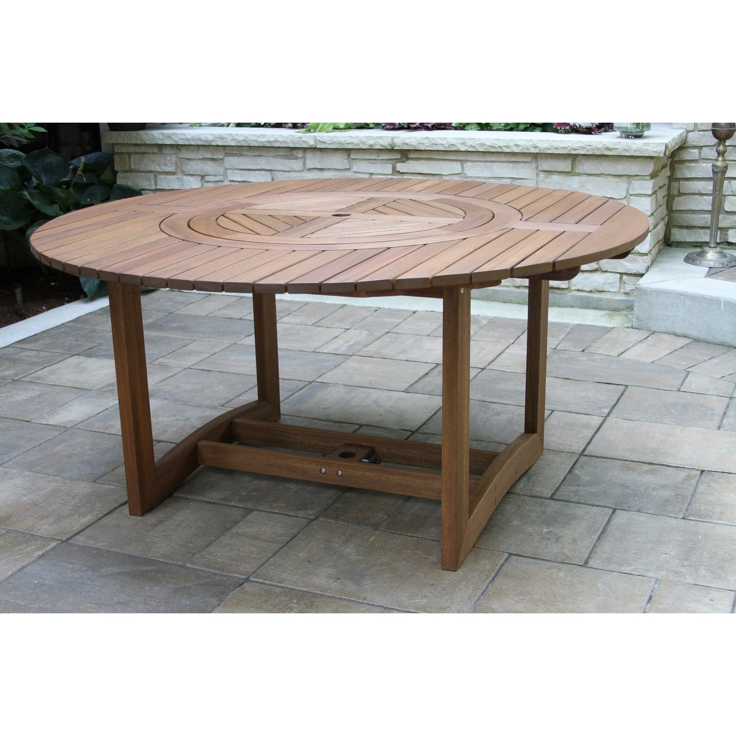 Eilaf 7 pc. Lazy Susan Set with Stacking Chairs