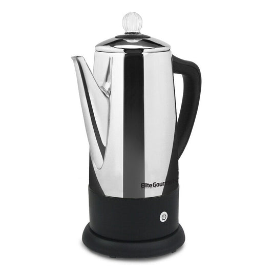 Elite Gourmet Stainless Steel 12 Cup Percolator EC-120