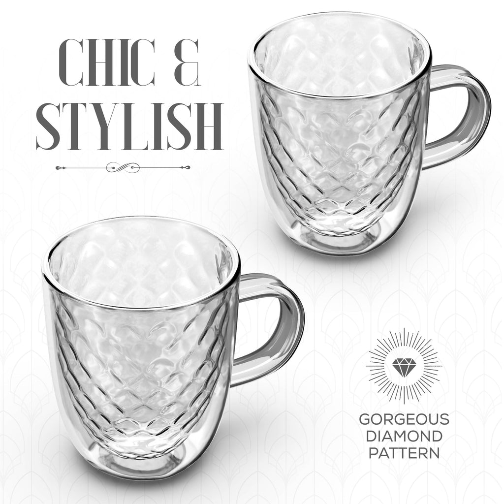 Elle Decor Set of 2 Insulated Coffee Mugs