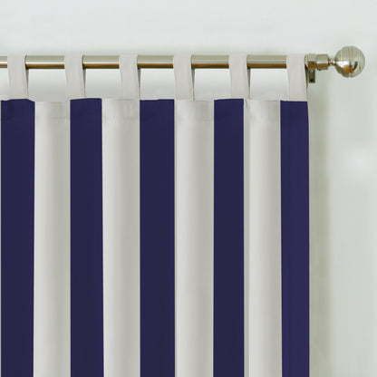 Elrene Highland Stripe Indoor/ Outdoor Single Curtain Panel