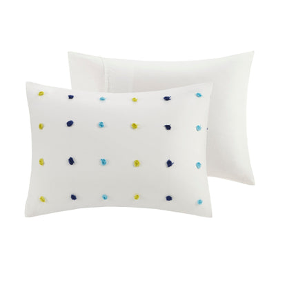 Ensley Cotton Jacquard Pom Pom Comforter Set by Intelligent Design Kids